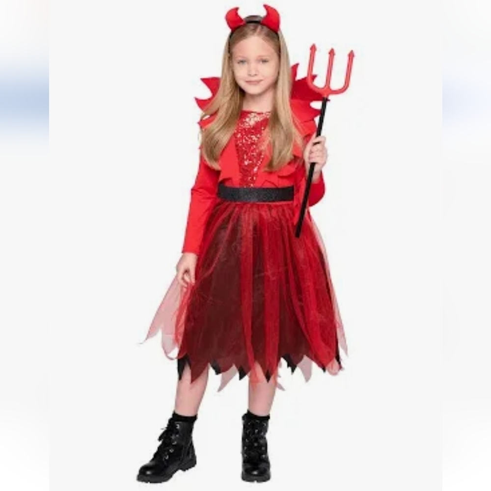 Demon Costume By Spooktacular Creations Size Small 5/7